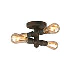 Eglo 202839A 60W Zinc Plated Semi Flush Mount