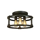 Eglo Wymer 202849A 3-Lights Bronze Ceiling Light