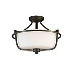 Eglo 202904A 60W Graphite Semi Flush Mount