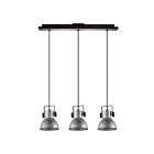 Eglo Barnstaple 203399A 3-Lights 120 Watt Brown-Patina and Black Pendant