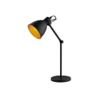 Eglo Priddy 203447A Black and Gold 1-Light 60W Table Lamp