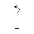 Eglo 203517A Thornford 1-Light 60W Black and Chrome Floor Lamp