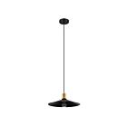 Eglo Bridport-P 204025A 1-Light 60 Watt Black and Gold Pendant