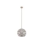 Eglo Mercur 204059A 1-Light 60 Watt Brushed Aluminium Pendant