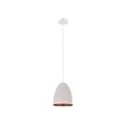 Eglo Sarabia-P 204082A 1-Light 75 Watt Pastel Apricot and Copper Pendant