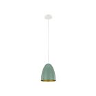 Eglo Sarabia-P 204083A 1-Light 75 Watt Pastel Dark Green and Gold Pendant