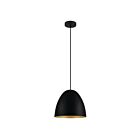 Eglo Sarabia 204315A 1-Light 60 Watt Black and Gold Pendant