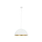Eglo Rafaelino 204322A 1-Light 60 Watt White and Gold Pendant