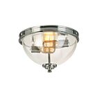 Eglo 204703A 60W Chrome Flush Mount