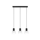 Eglo Molineros 204822A 3-Lights 18 Watt Black Pendant
