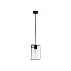 Eglo Loncino 205296A 1-Light 60 Watt Black Pendant