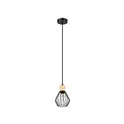 Eglo 205587A 60W Black And Brown Pendant