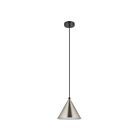 Eglo 205642A 40W Black And Satin Nickel Pendant