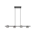 Eglo 205643A 4-Lights 20W Black And Satin Nickel Pendant