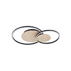 Eglo 205747A 27W Black And Brown LED Semi Flush Mount