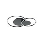 Eglo 205749A 27W Black LED Semi Flush Mount