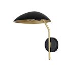 Eglo 205767A 60W Black And Brushed Brass Outdoor Wall Mount