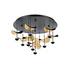 Eglo 205804A 25W Black LED Semi Flush Mount