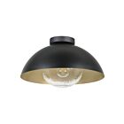 Eglo 205816A 60W Black And Sandy LED Semi Flush Mount