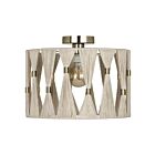 Eglo 205822A 60W Brushed Brass Semi Flush Mount