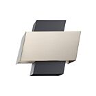 Eglo 205838A 60W Black And Satin Nickel Outdoor Wall Mount
