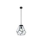 Eglo 205843A 60W Black Pendant