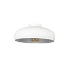 Eglo 206013A 60W White Semi Flush Mount