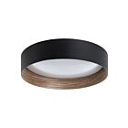 Eglo 206239A 23W Black And Brown LED Flush Mount