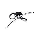 Eglo 206316A 22W Black LED Semi Flush Mount