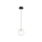 Eglo 206857A 1-Light 3W Black And Brass Pendant