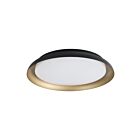 Eglo 206905a Sebio 1-Light 21W Black and Gold LED Flush Mount