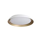 Eglo 206908a Sebio 1-Light 21W White and Gold LED Flush Mount