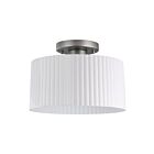 Eglo 206961a Leilani Brushed Nickel Semi Flush Mount