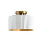 Eglo 206963a Leilani Brushed Gold Semi Flush Mount