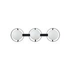 Eglo 206973a Parker Matt Black Bathroom Vanity Light