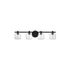 Eglo 207016a Valentina Matt Black Bathroom Vanity Light
