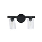 Eglo 207029a Bedminster Matt Black Bathroom Vanity Light