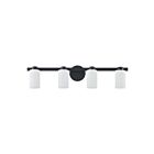 Eglo 207044a Bedminster Matt Black Bathroom Vanity Light