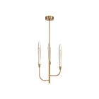 Eglo 207265a Calle 3-Lights Brass LED Pendant