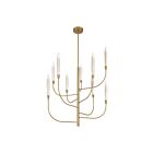 Eglo 207267a Calle 9-Lights Brass LED Pendant