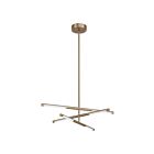 Eglo 207279a Overture 6-Lights Champagne LED Pendant