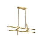 Eglo 207299a Manhattan 12-Lights Brushed Gold LED Pendant