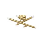 Eglo 207303a Manhattan 6-Lights Brushed Gold LED Indoor Wall Sconces