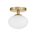 Eglo 207381a Julep Brushed Gold Semi Flush Mount