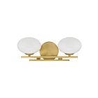 Eglo 207383a Julep Brushed Gold Bathroom Vanity Light