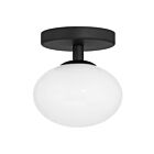 Eglo 207388a Julep Matt Black Semi Flush Mount