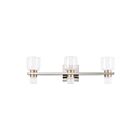 Eglo 207681a Amelia 6-Lights Nickel LED Bathroom Vanity Light