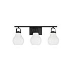 Eglo 207852a Mansfield Matt Black Bathroom Vanity Light