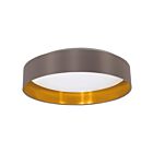 Eglo 31625A 18W Cappuccino And Gold LED Flush Mount