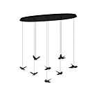Eglo 390055A 8-Lights 32W Black Pendant